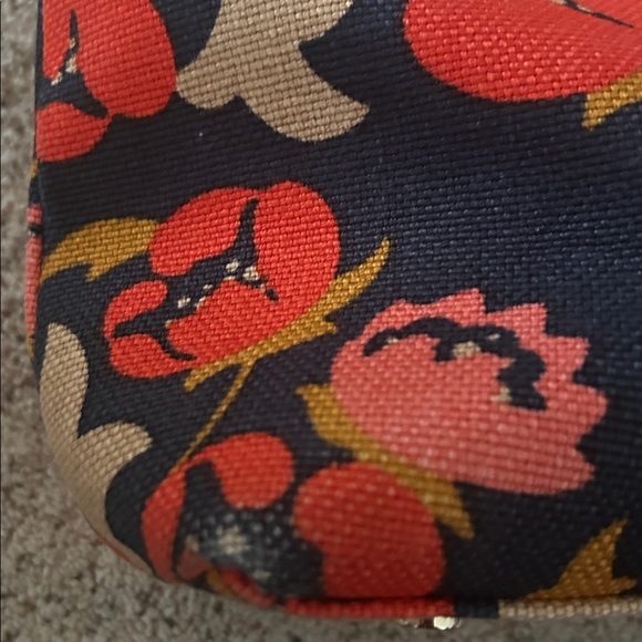 Spartina 449 Pretty Black/Orange Floral Double Straps Shoulder Bag Tote Purse 🌺🌺 - Picture 14 of 14